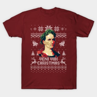 Julius Caesar Veni Vidi Christmas T-Shirt